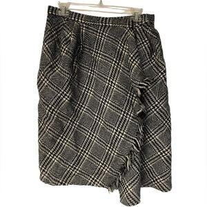 Vintage Anne Klein Wool/Cashmere Slit Skirt